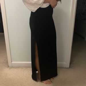 xs black maxi abercrombie